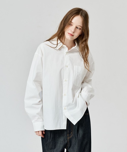 WETTEMPT(ウィテンプト)の「WASHED BASIC L/S SHIRT / ウォッシュドベーシックLSシャツ(シャツ/ブラウス・メンズ・ブルー/オフホワイト・LARGE/MEDIUM/SMALL)」の18枚目の写真