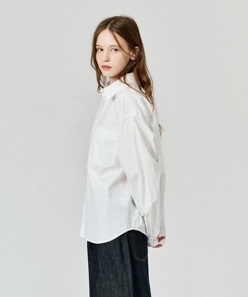 WETTEMPT(ウィテンプト)の「WASHED BASIC L/S SHIRT / ウォッシュドベーシックLSシャツ(シャツ/ブラウス・メンズ・ブルー/オフホワイト・LARGE/MEDIUM/SMALL)」の20枚目の写真