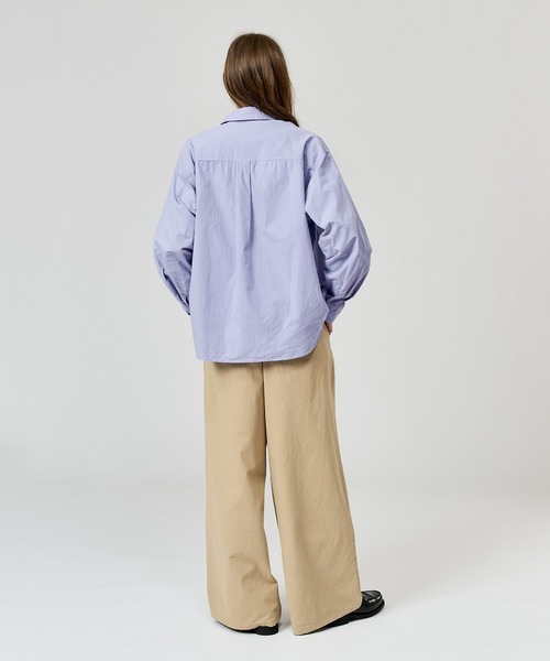 WETTEMPT(ウィテンプト)の「WASHED BASIC L/S SHIRT / ウォッシュドベーシックLSシャツ(シャツ/ブラウス・メンズ・ブルー/オフホワイト・LARGE/MEDIUM/SMALL)」の7枚目の写真