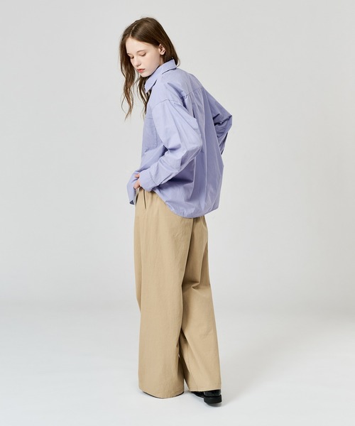 WETTEMPT(ウィテンプト)の「WASHED BASIC L/S SHIRT / ウォッシュドベーシックLSシャツ(シャツ/ブラウス・メンズ・ブルー/オフホワイト・LARGE/MEDIUM/SMALL)」の8枚目の写真