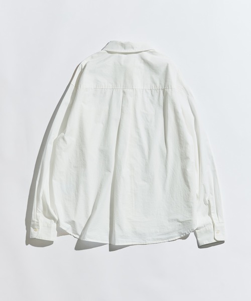 WETTEMPT(ウィテンプト)の「WASHED BASIC L/S SHIRT / ウォッシュドベーシックLSシャツ(シャツ/ブラウス・メンズ・ブルー/オフホワイト・LARGE/MEDIUM/SMALL)」の11枚目の写真