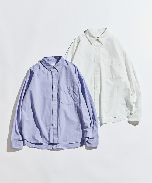 WETTEMPT(ウィテンプト)の「WASHED BASIC L/S SHIRT / ウォッシュドベーシックLSシャツ(シャツ/ブラウス・メンズ・ブルー/オフホワイト・LARGE/MEDIUM/SMALL)」の13枚目の写真