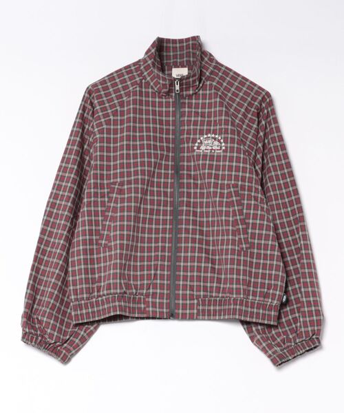VANS(バンズ)の「VANS ヴァンズ W CHECK ZIP BLOUSON アウター 126K3090801 ABC-MART限定 RED(その他アウター・レディース・レッド・SMALL/MEDIUM)」の1枚目の写真
