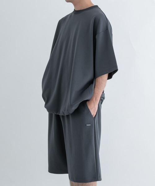 TOHA(トハ)の「リカバリーウェア カットソー 半袖/ショーツ(ルームウェア/パジャマ・メンズ・ネイビー/チャコールグレー/アイボリー/ブラウン・MEDIUM/X-LARGE/LARGE/SMALL)」の12枚目の写真