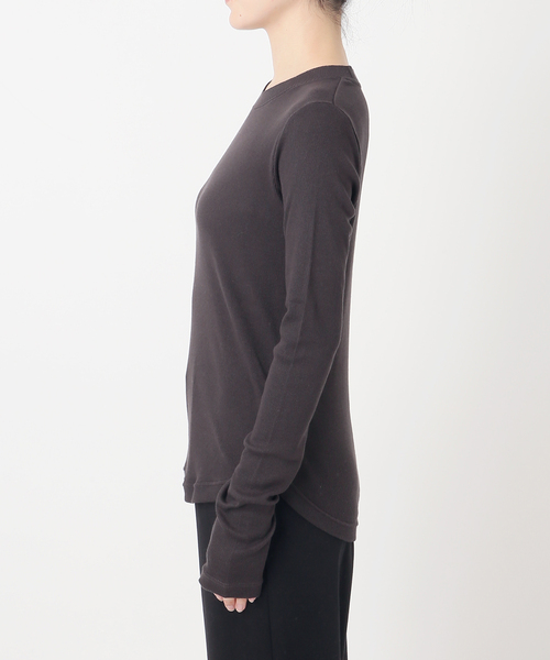 EMILY WEEK（エミリーウィーク）の「《追加2/》コットンカシミヤ テレコクループルオーバー（Tシャツ/カットソー・レディース・ブラウン/アイボリー/グリーン・FREE）」の20枚目の写真