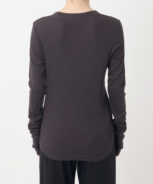 EMILY WEEK（エミリーウィーク）の「《追加2/》コットンカシミヤ テレコクループルオーバー（Tシャツ/カットソー・レディース・ブラウン/アイボリー/グリーン・FREE）」の21枚目の写真