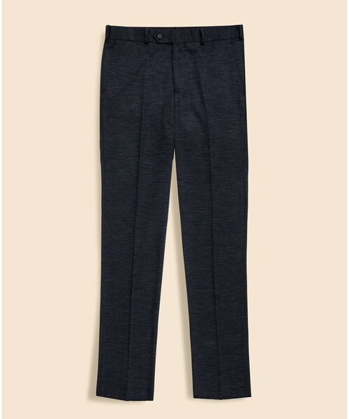 BROOKS BROTHERS(ブルックスブラザーズ)の「ウール/ポリエステル モクロディ ニット プレーンフロント トラウザーズ Classic(スラックス・メンズ・グレー/ネイビー・LARGE/MEDIUM/SMALL)」の1枚目の写真