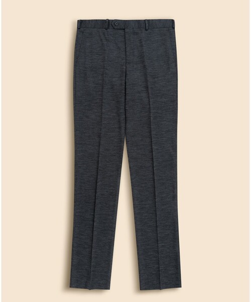 BROOKS BROTHERS(ブルックスブラザーズ)の「ウール/ポリエステル モクロディ ニット プレーンフロント トラウザーズ Classic(スラックス・メンズ・グレー/ネイビー・LARGE/MEDIUM/SMALL)」の2枚目の写真
