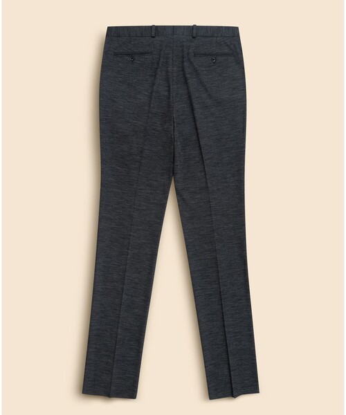 BROOKS BROTHERS(ブルックスブラザーズ)の「ウール/ポリエステル モクロディ ニット プレーンフロント トラウザーズ Classic(スラックス・メンズ・グレー/ネイビー・LARGE/MEDIUM/SMALL)」の3枚目の写真