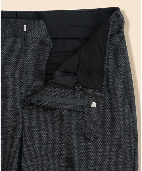 BROOKS BROTHERS(ブルックスブラザーズ)の「ウール/ポリエステル モクロディ ニット プレーンフロント トラウザーズ Classic(スラックス・メンズ・グレー/ネイビー・LARGE/MEDIUM/SMALL)」の4枚目の写真
