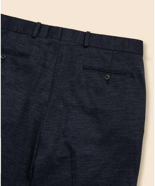 BROOKS BROTHERS(ブルックスブラザーズ)の「ウール/ポリエステル モクロディ ニット プレーンフロント トラウザーズ Classic(スラックス・メンズ・グレー/ネイビー・LARGE/MEDIUM/SMALL)」の9枚目の写真