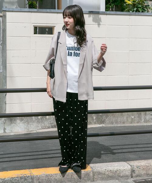 ITEMS URBANRESEARCH（アイテムズ アーバンリサーチ）の「ベロアドットパンツ（その他パンツ・レディース・ブラウン/ブラック・FREE）」の9枚目の写真