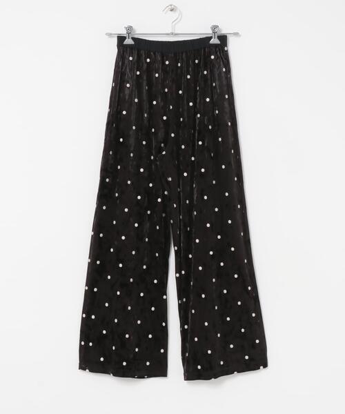 ITEMS URBANRESEARCH（アイテムズ アーバンリサーチ）の「ベロアドットパンツ（その他パンツ・レディース・ブラウン/ブラック・FREE）」の11枚目の写真