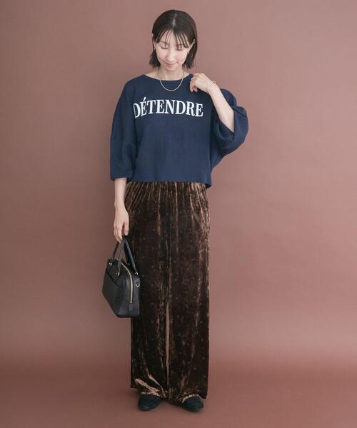 ITEMS URBANRESEARCH（アイテムズ アーバンリサーチ）の「ベロアドットパンツ（その他パンツ・レディース・ブラウン/ブラック・FREE）」の16枚目の写真