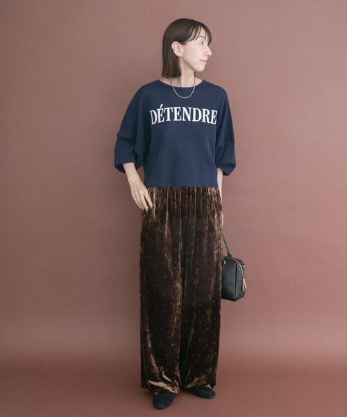 ITEMS URBANRESEARCH（アイテムズ アーバンリサーチ）の「ベロアドットパンツ（その他パンツ・レディース・ブラウン/ブラック・FREE）」の17枚目の写真
