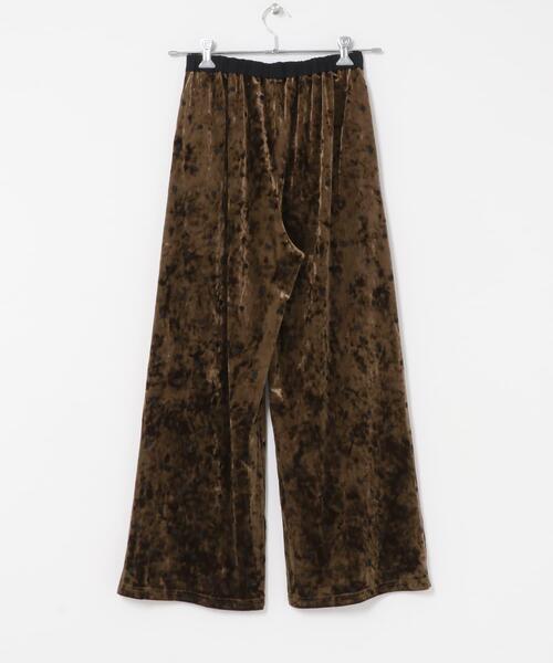 ITEMS URBANRESEARCH（アイテムズ アーバンリサーチ）の「ベロアドットパンツ（その他パンツ・レディース・ブラウン/ブラック・FREE）」の5枚目の写真