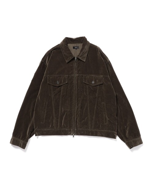 BEAMS(ビームス)の「ベロア ジップ ブルゾン(ブルゾン・メンズ・ブラック/ブラウン・S/M/L/XL)」の5枚目の写真