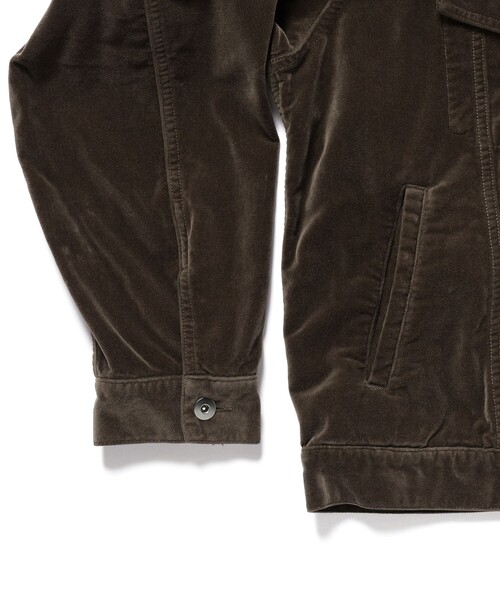 BEAMS(ビームス)の「ベロア ジップ ブルゾン(ブルゾン・メンズ・ブラック/ブラウン・S/M/L/XL)」の8枚目の写真