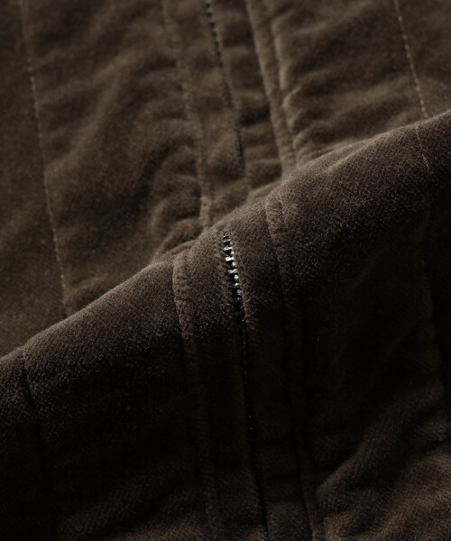 BEAMS(ビームス)の「ベロア ジップ ブルゾン(ブルゾン・メンズ・ブラック/ブラウン・S/M/L/XL)」の9枚目の写真