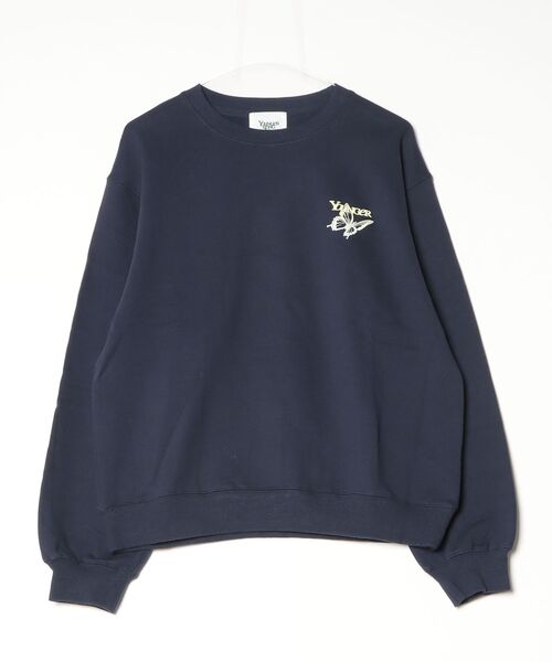 younger song（ヤンガーソング）の「Gradation butterfly logo sweat（スウェット・メンズ・ブラック系/ネイビー系3/ピンク系/ネイビー系2/ネイビー系1・SMALL/MEDIUM/LARGE）」の3枚目の写真