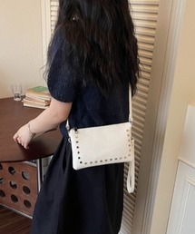 studded square shoulder bag