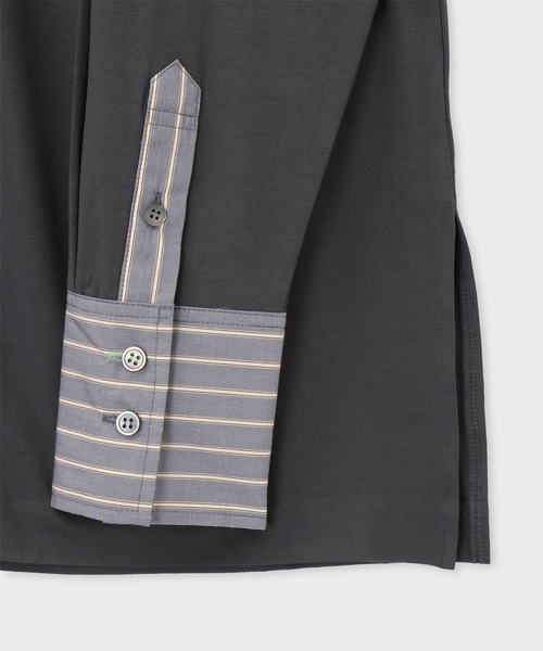 Paul Smith(ポールスミス)の「ウィメンズ シャツカフス 長袖カットソー / 265325 J294(Tシャツ/カットソー・レディース・ダークグレー/ブラック・MEDIUM)」の3枚目の写真