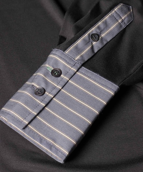 Paul Smith(ポールスミス)の「ウィメンズ シャツカフス 長袖カットソー / 265325 J294(Tシャツ/カットソー・レディース・ダークグレー/ブラック・MEDIUM)」の5枚目の写真
