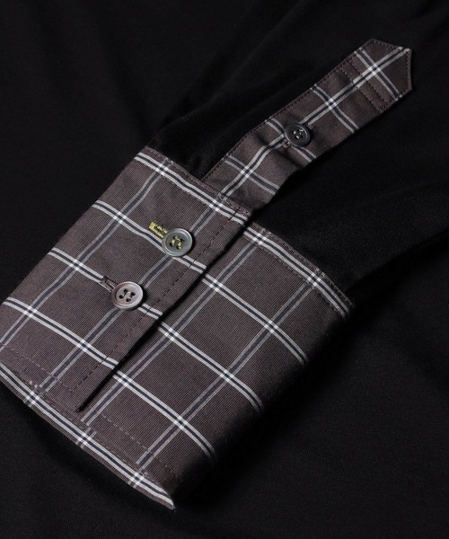 Paul Smith(ポールスミス)の「ウィメンズ シャツカフス 長袖カットソー / 265325 J294(Tシャツ/カットソー・レディース・ダークグレー/ブラック・MEDIUM)」の9枚目の写真