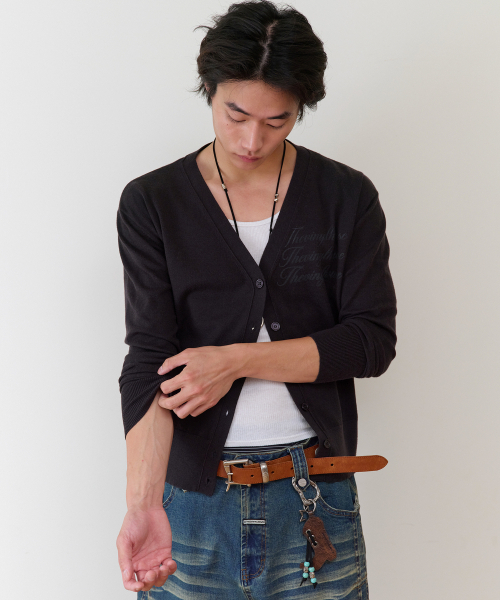 THEVINYLHOUSE(ザバイニルハウス)の「BASIC V NECK CARDIGAN(W) BLACK(カーディガン/ボレロ・レディース・その他・FREE)」の5枚目の写真