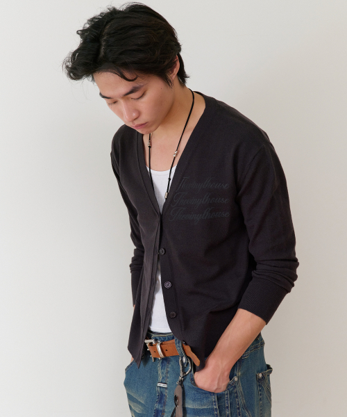 THEVINYLHOUSE(ザバイニルハウス)の「BASIC V NECK CARDIGAN(W) BLACK(カーディガン/ボレロ・レディース・その他・FREE)」の6枚目の写真