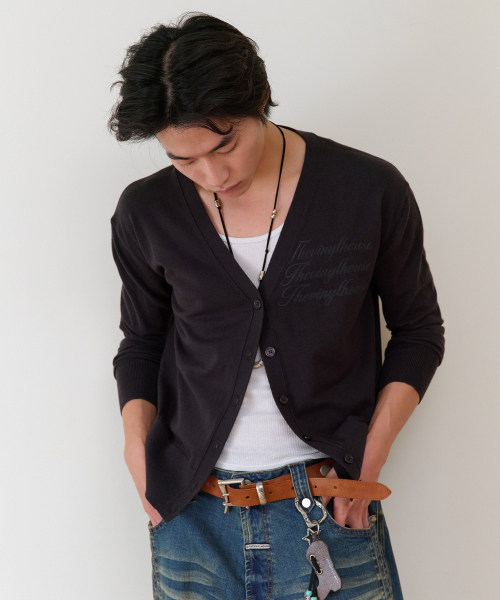 THEVINYLHOUSE(ザバイニルハウス)の「BASIC V NECK CARDIGAN(W) BLACK(カーディガン/ボレロ・レディース・その他・FREE)」の7枚目の写真
