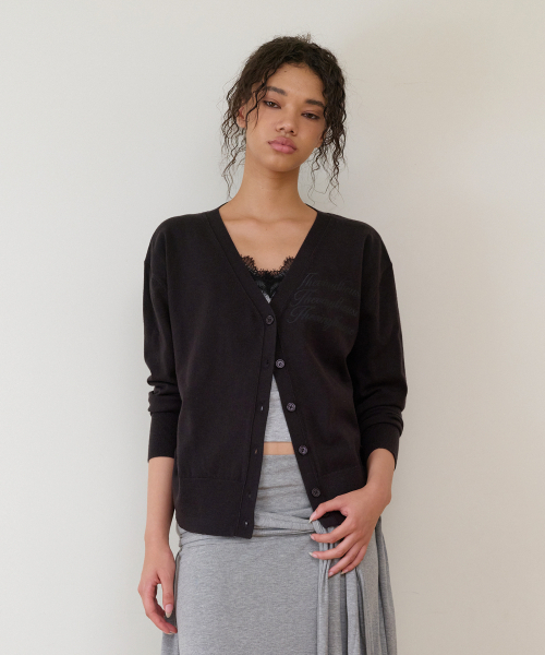 THEVINYLHOUSE(ザバイニルハウス)の「BASIC V NECK CARDIGAN(W) BLACK(カーディガン/ボレロ・レディース・その他・FREE)」の9枚目の写真