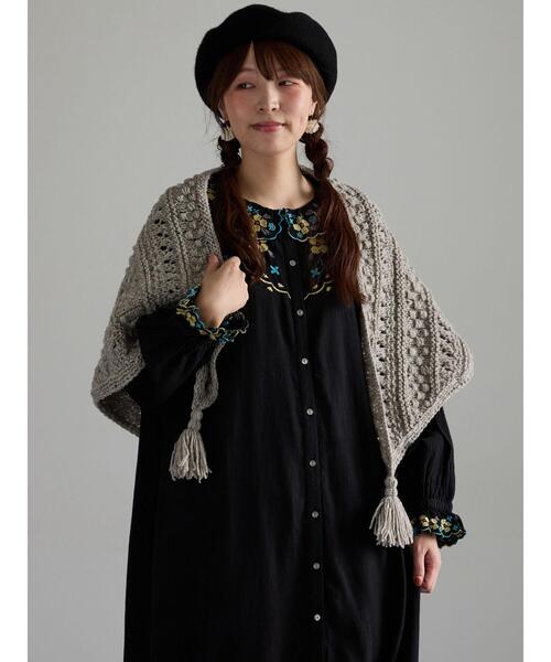 TSUHARU by Samansa Mos2(ツハルバイサマンサモスモス)の「【Embroidery collection】カラフル刺繍ワンピース【WEB限定 Sサイズ】(ワンピース・レディース・グリーン系その他/ベージュ/ブラック・M)」の17枚目の写真