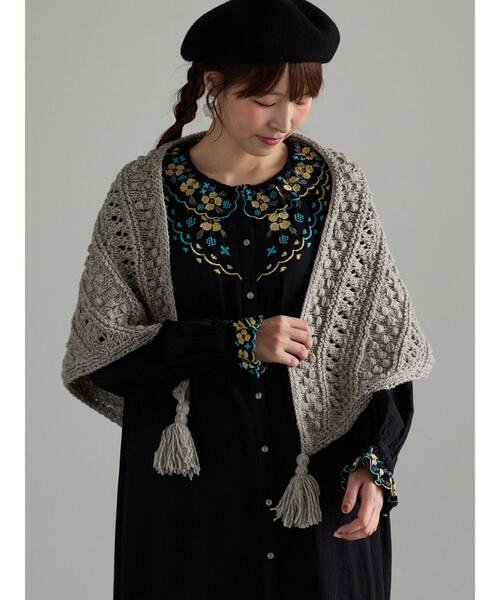 TSUHARU by Samansa Mos2(ツハルバイサマンサモスモス)の「【Embroidery collection】カラフル刺繍ワンピース【WEB限定 Sサイズ】(ワンピース・レディース・グリーン系その他/ベージュ/ブラック・M)」の18枚目の写真
