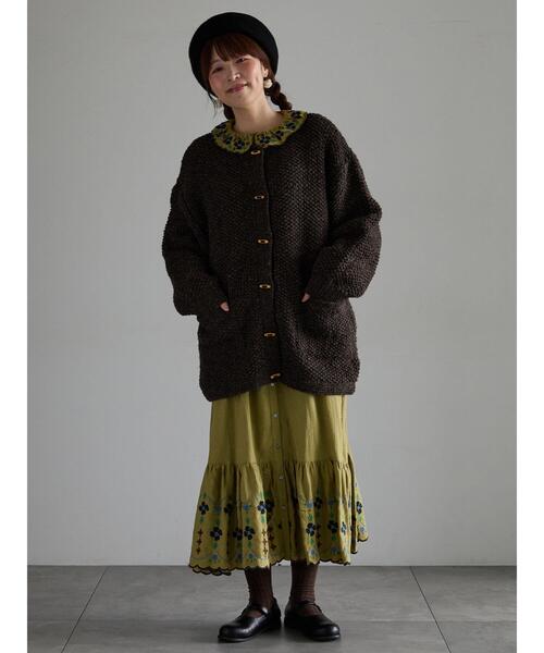 TSUHARU by Samansa Mos2(ツハルバイサマンサモスモス)の「【Embroidery collection】カラフル刺繍ワンピース【WEB限定 Sサイズ】(ワンピース・レディース・グリーン系その他/ベージュ/ブラック・M)」の21枚目の写真