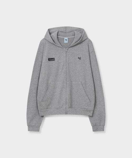 GRUNDEN(グルンデン)の「ソフトジップアップパーカー (MELANGE GREY)_GCCUJJP03MG(パーカー・レディース・その他・SMALL/MEDIUM)」の1枚目の写真