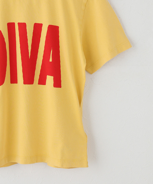Carne Bollente(カルネボレンテ)の「【Carne Bollente/カルネボレンテ】 DIVA(Tシャツ/カットソー・レディース・イエロー・SMALL)」の3枚目の写真