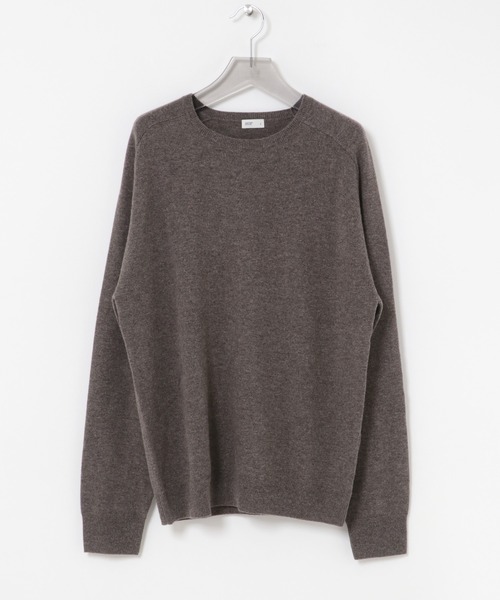 ANOTHER OFFICE(アナザー オフィス)の「ANOTHER OFFICE ENSEMBLE CASHMERE KNIT(ニット/セーター・メンズ・チャコールグレー/モカ・2/3)」の1枚目の写真