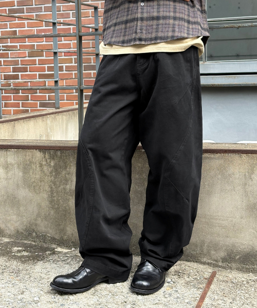 SIGNATURE（シグネチャ）の「ダイイングダーツカーブドチノパンツ[ブラック]（その他パンツ・レディース・その他・LARGE/MEDIUM/SMALL）」の7枚目の写真