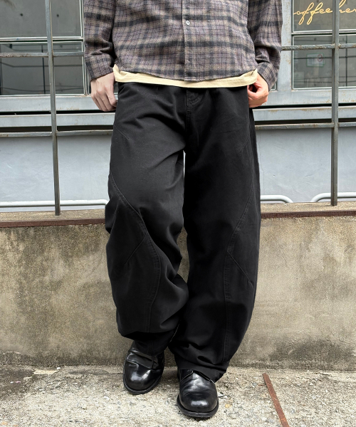 SIGNATURE（シグネチャ）の「ダイイングダーツカーブドチノパンツ[ブラック]（その他パンツ・レディース・その他・LARGE/MEDIUM/SMALL）」の8枚目の写真