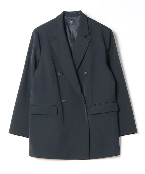 SHIPS Colors（シップス カラーズ）の「63:DOUBLE BUTTON BLAZER（テーラードジャケット・レディース・ブラウン/カーキ/ネイビー・ONE SIZE）」の3枚目の写真