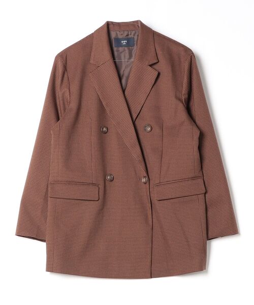 SHIPS Colors（シップス カラーズ）の「63:DOUBLE BUTTON BLAZER（テーラードジャケット・レディース・ブラウン/カーキ/ネイビー・ONE SIZE）」の2枚目の写真