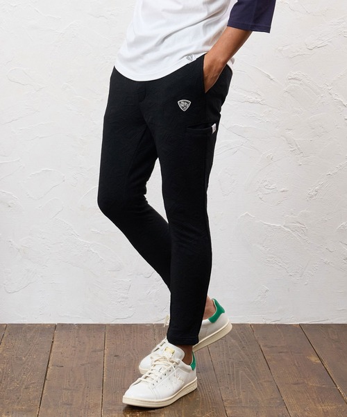 No Rain No Rainbow(ノーレインノーレインボー)の「mp15413- embossed jacquard knit pants ジャカードニットパンツ(NR26W-05)(その他パンツ・メンズ・ブルー/ブラック/グレー・S/M/L/XL)」の4枚目の写真