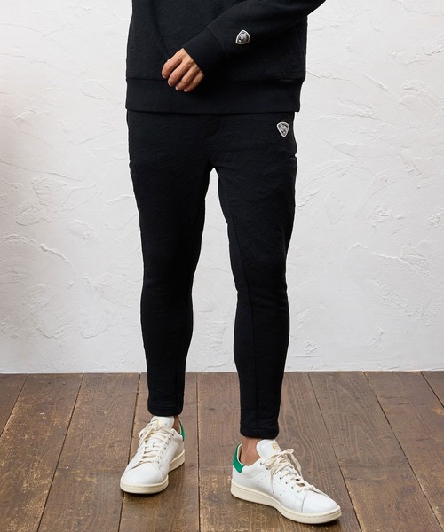No Rain No Rainbow(ノーレインノーレインボー)の「mp15413- embossed jacquard knit pants ジャカードニットパンツ(NR26W-05)(その他パンツ・メンズ・ブルー/ブラック/グレー・S/M/L/XL)」の5枚目の写真