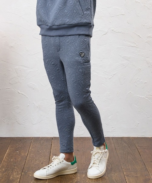No Rain No Rainbow(ノーレインノーレインボー)の「mp15413- embossed jacquard knit pants ジャカードニットパンツ(NR26W-05)(その他パンツ・メンズ・ブルー/ブラック/グレー・S/M/L/XL)」の11枚目の写真