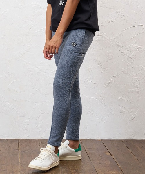 No Rain No Rainbow(ノーレインノーレインボー)の「mp15413- embossed jacquard knit pants ジャカードニットパンツ(NR26W-05)(その他パンツ・メンズ・ブルー/ブラック/グレー・S/M/L/XL)」の12枚目の写真