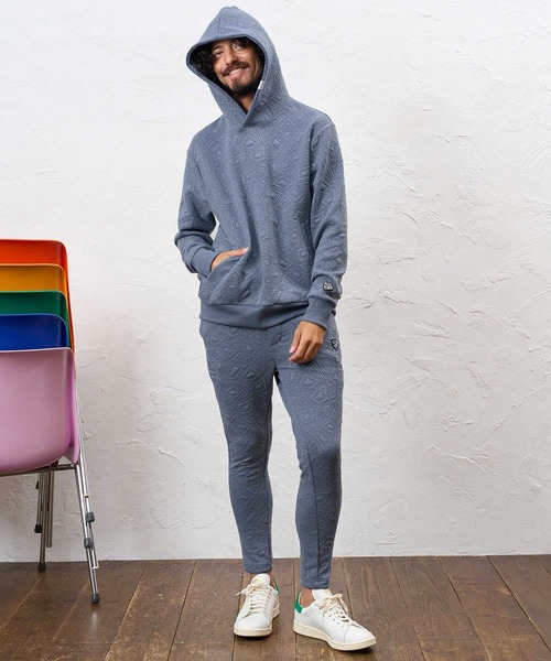 No Rain No Rainbow(ノーレインノーレインボー)の「mp15413- embossed jacquard knit pants ジャカードニットパンツ(NR26W-05)(その他パンツ・メンズ・ブルー/ブラック/グレー・S/M/L/XL)」の13枚目の写真