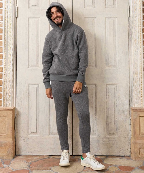 No Rain No Rainbow(ノーレインノーレインボー)の「mp15413- embossed jacquard knit pants ジャカードニットパンツ(NR26W-05)(その他パンツ・メンズ・ブルー/ブラック/グレー・S/M/L/XL)」の19枚目の写真