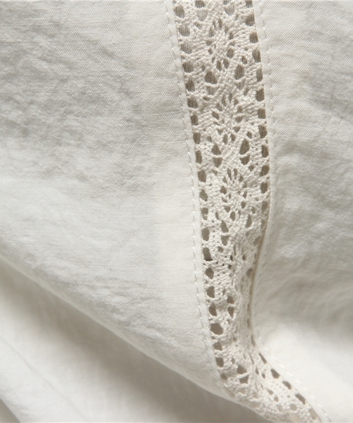 N.（N. Natural Beauty Basic）（エヌエヌナチュラルビューティーベーシック）の「レースフォルムブラウス（シャツ/ブラウス・レディース・ネイビー/カーキ/ホワイト・MEDIUM）」の10枚目の写真