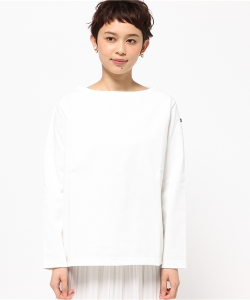 liflattie ships(リフラティ シップス)の「Le minor(ル ミノア):ソリッド トップス(Tシャツ/カットソー・レディース・ブラック/オフホワイト・ONE SIZE)」の8枚目の写真